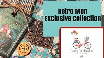 Simple Folio with the Exclusive Collection Retro Men  Walk Through 1 of 3 | CCC Design Team Project