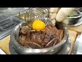 Amazing 48 hours meat aging! Stone plate ribs, Buckwheat noodles - Korean food