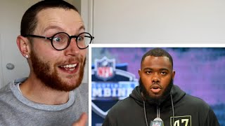 Rugby Player Reacts to ANDREW THOMAS Speaking At 2020 NFL Combine & Thoughts From New Head Coach!
