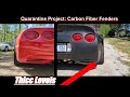 Quarantine project Part 1! Installing wide body carbon fiber fenders on the C5 Corvette