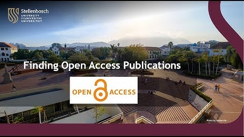 Finding Open Access content