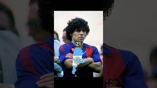 Evolution of Diego Maradona 🇦🇷⚽ #evolution #edit #shorts #diegomaradona