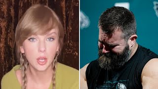 Taylor Swift REACTS to Jason Kelce Retiring From the NFL After Crying During Press Conference