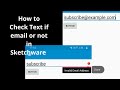 Check if Text is email or not in Sketchware
