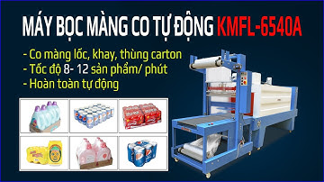 Cắt bọc màng co khay trứng, lốc nước, thùng carton bằng dây chuyền tự động tại Khôi Minh
