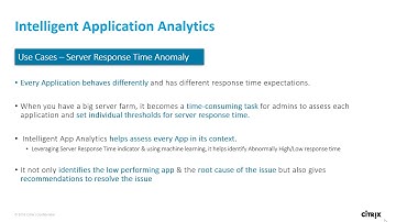 Citrix Application Delivery Management (ADM) - Intelligent Application Analytics
