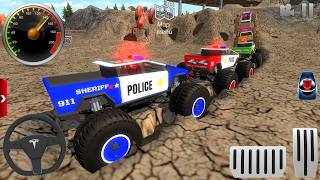 Juegos De Carros - Police Monster Truck Impossible Driver #3 - US Car Stunts Racing Android Gameplay screenshot 1