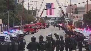 Procession for Officer Alec Sanders | FOX 11 LA