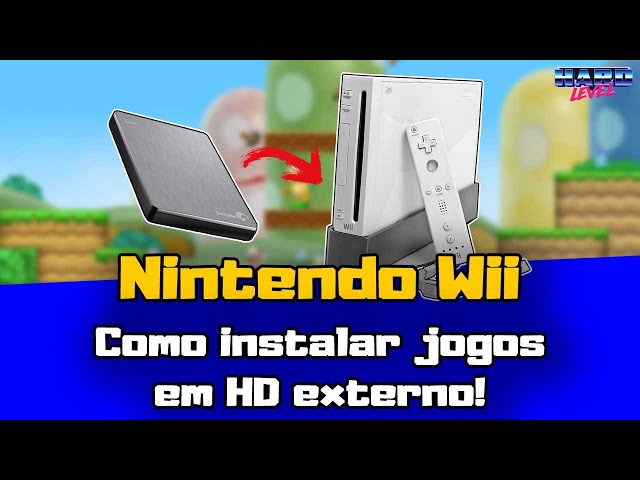 HD Externo Para Nintendo Wii Com 252 Jogos + Desbloqueio + Emuladores