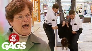 Woman Gets Shaken By Mall Cops