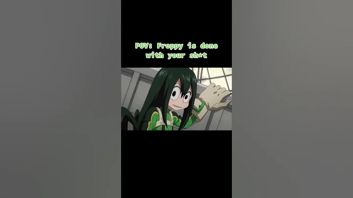 Froppy is OVER IT.