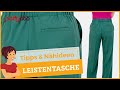 Leistentasche nähen lernen | Anleitung für einfache Tasche zum Einnähen in  Hosen &amp; Jacken 👖