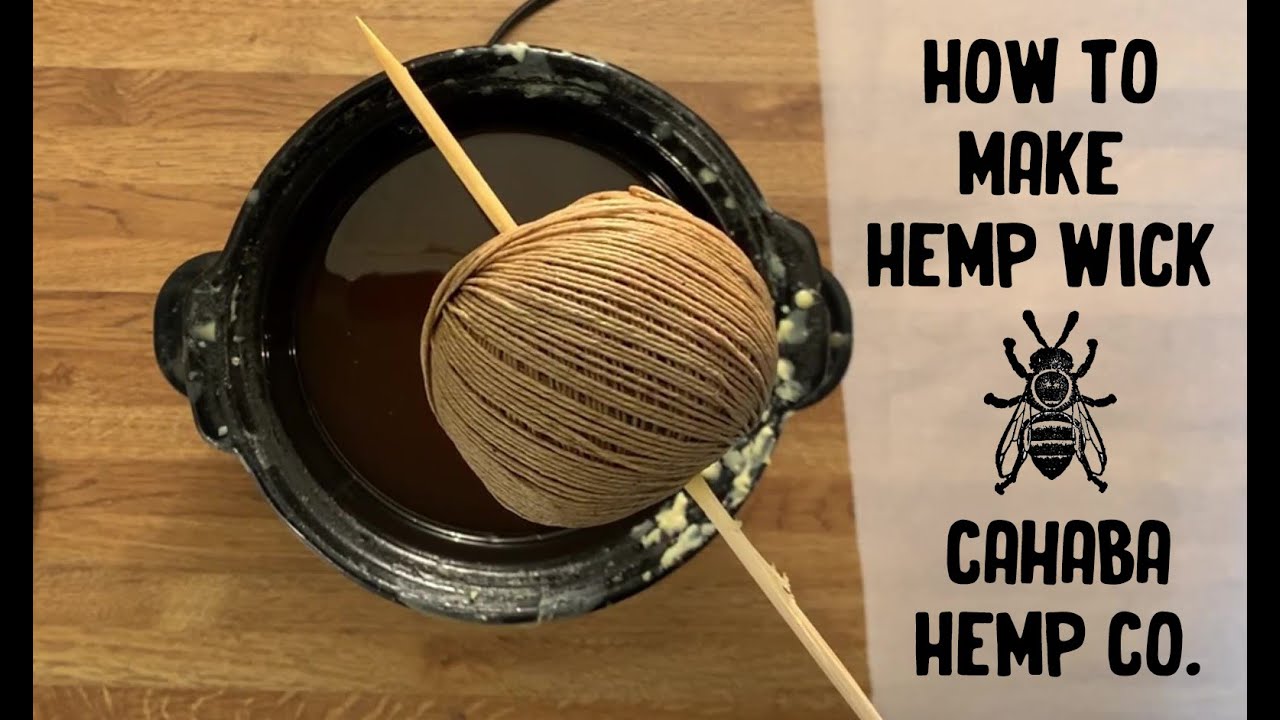 How to Make Hemp Wick  Cahaba Hemp Co. 