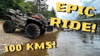 EPIC 100km ATV Ride in Kearney, Ontario! CAN AM Outlander 850's
