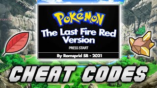 Pokemon Fire Red Extended 2.0.1 Working Cheat Codes! (2022
