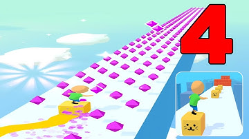 Cube Surfer (by VOODOO) Gameplay Walkthrough 50-66 Levels (Android) #Shorts
