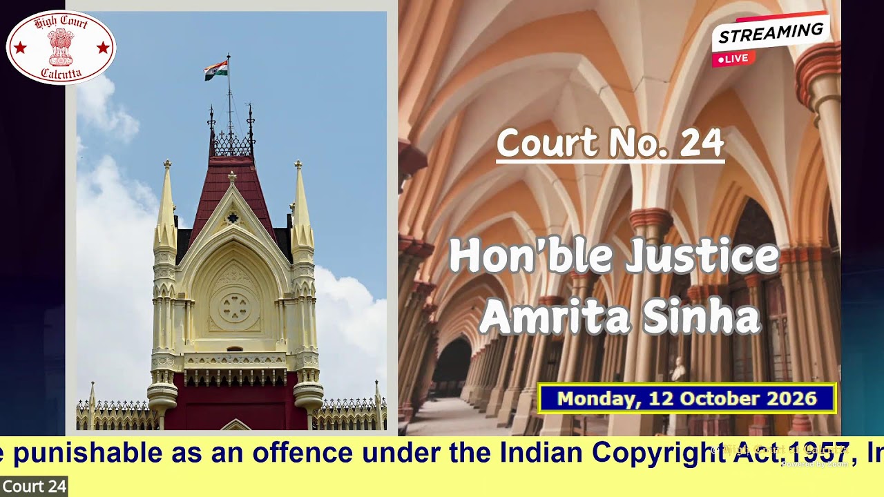 12 October 2026 | Court No. 24 | Live Streaming of the Court proceedings