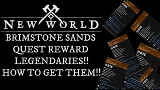New World Brimstone Sands Legendary Quest Reward Weapons, What are they and Where to Get Them