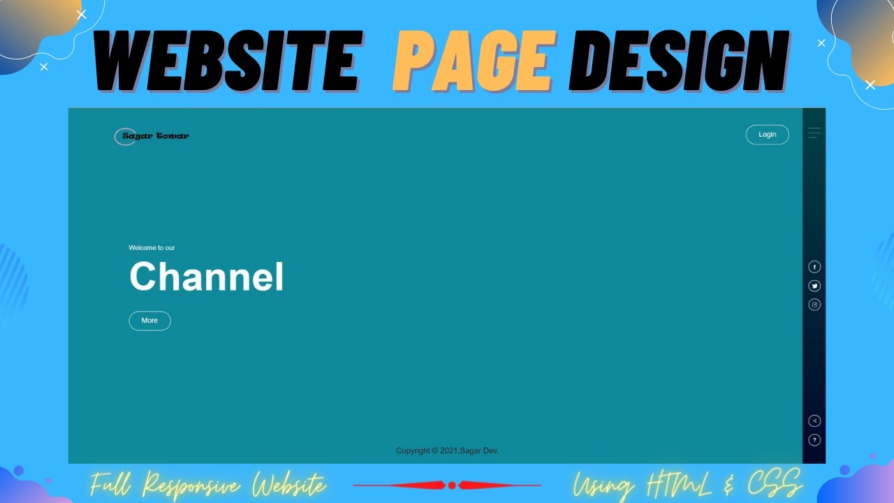 How To Create Responsive Website Using HTML5 and CSS3 || Source Code ...