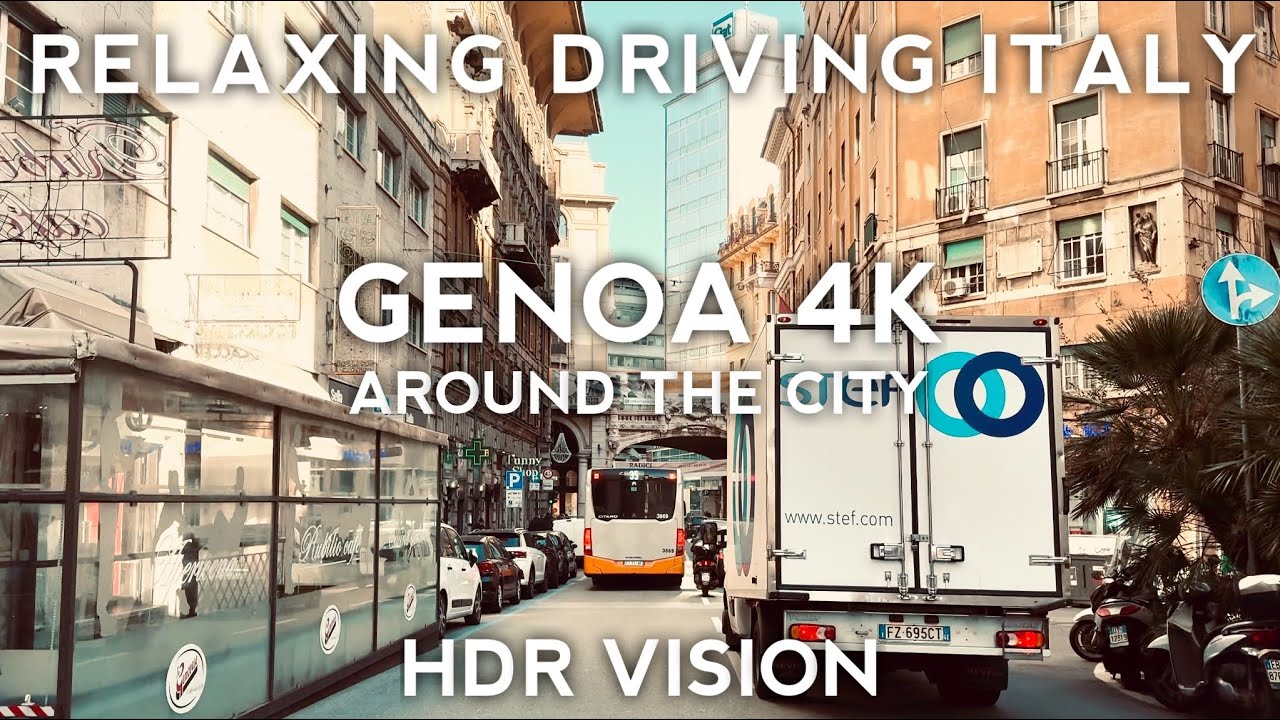 Driving Italy Genoa in 4K - Around the City Part 2 - New Release - Italy Travel Video