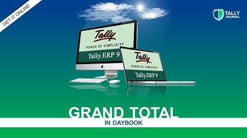 Day book Totals in Tally | Add-on for Tally.ERP9