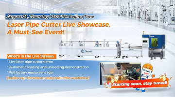 [SteviS Laser] Live show! Introducing ST-FL80F Pro Ultra-high speed auto Laser tube cutting machine