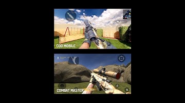 sniper weapon inspection COD MOBILE VS COMBAT MASTER #shorts #codmobile #codmw