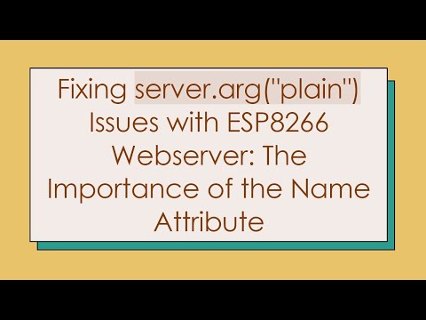 Fixing server.arg('plain') Issues