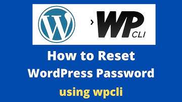 How to reset WordPress user password using wpcli