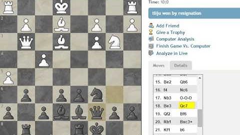 Chess : Scicilian Defense Pin variation #3