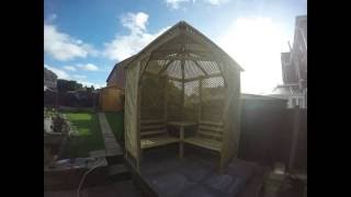 Time lapse video showing the assembly of one of our most popular products - the Camden corner arbour.