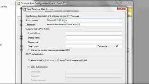 Configuring Databse Mail on SQL Server 2008