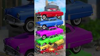 Beam Drive Colorful Car Crash #2 - Beamng drive
