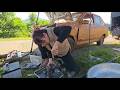 Watch the video of the girl's amazing car wheel and engine repair