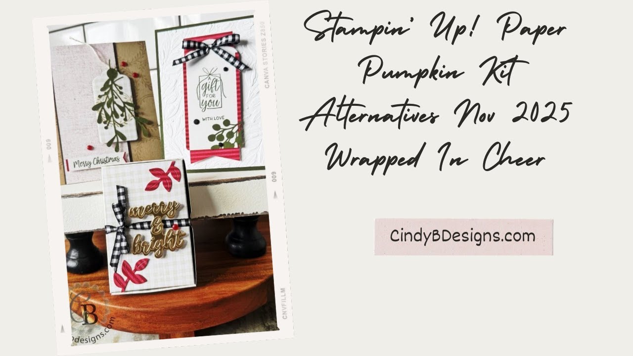 Альтернативы бумажным тыквам Stampin' Up! Ноябрь 2025 | Wrapped In Cheer