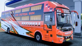 National Travels | Prakash Capella 13.5 BS6 AC Sleeper bus mod | BMI Premium ETS2