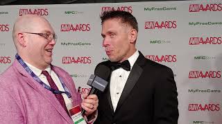 PORN Mick Blue with Jiggy Jaguar AVN Red Carpet 2023