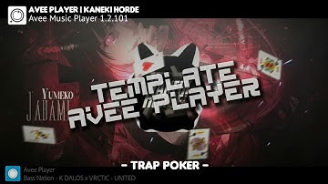 TRAP POKER VISUAL || AVEE PLAYER TEMPLATE TRAP POKER VISUAL 60 FPS (FREE DOWNLOAD)