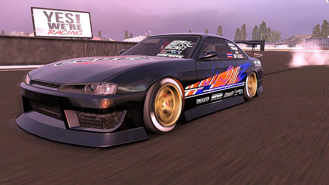 Test drift nissan silvia s14 carx drift YouTube