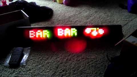 Alpha big dot LED sign