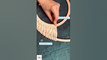 DIY MACRAME MIRROR! #macrame #shorts #youtubeshorts #trending #trendingshorts #viralvideo #diy #home