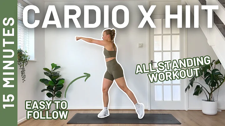 DAY 7 Feel Good HIIT - 15 MIN CARDIO HIIT - ALL STANDING - Full Body Workout [No Repeats]