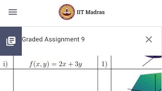 # week 9 maths 2 graded assignment #bs degree #iitm##