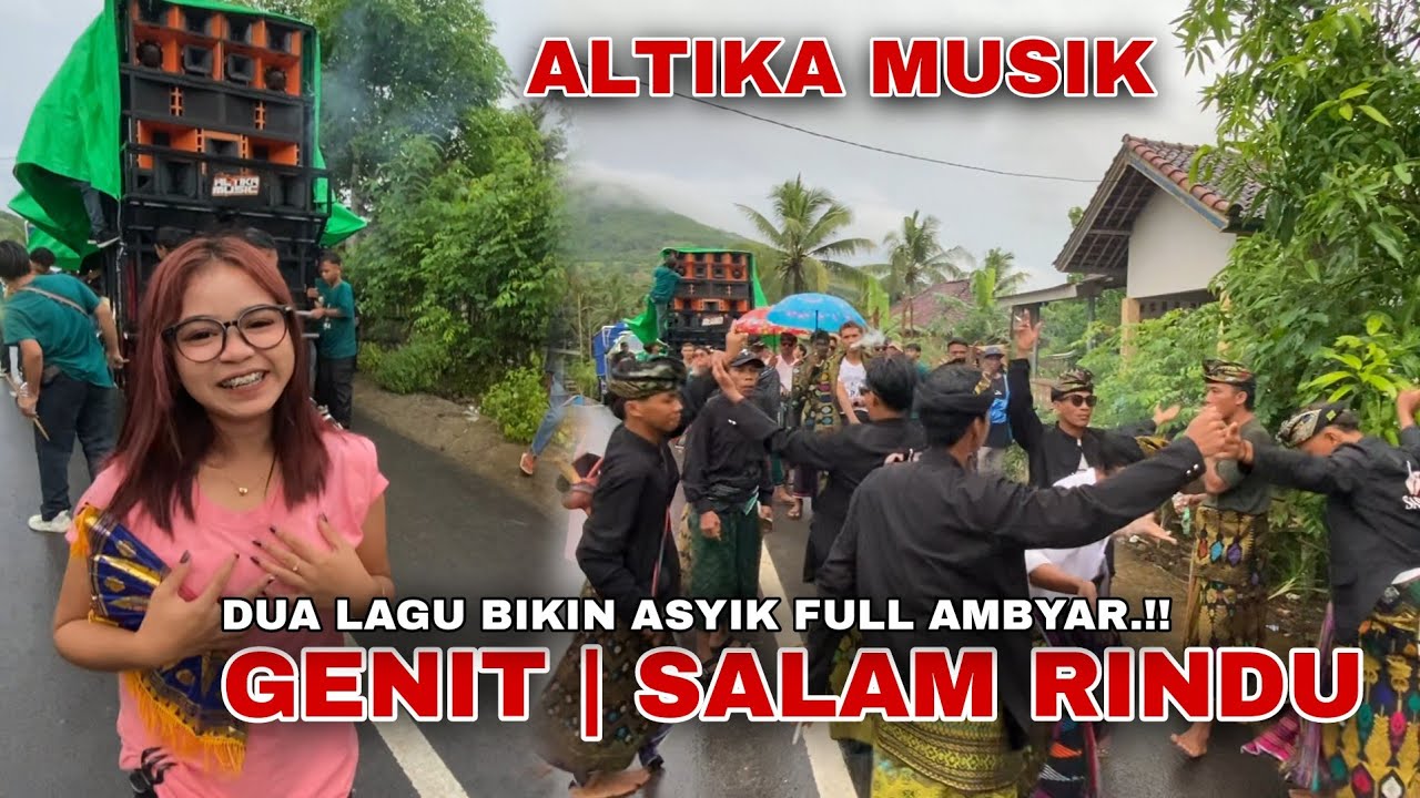 WALAUPUN HUJAN.!! TETAP ANTUSIAS JOGET BARENG ORKES JALANAN ALTIKA MUSIK | GENIT SAHLAN LEON