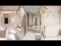 Luxury Marble Bathroom Design Ideas | White and Gold