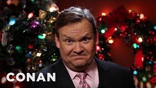 Team Coco Holiday Traditions: Andy Richter's Christmas Slippers | CONAN on TBS
