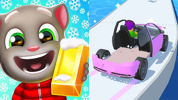 Talking Tom Gold Run VS Assemble Run 3D - All Levels Gameplay Android, ios (Part 8)