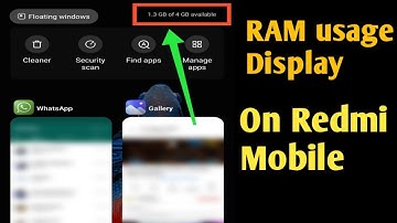 How to Check RAM on Redmi Mobile | RAM Usage Display on Redmi Phone | RAM USAGE DISPLAY MI MOBILE