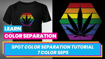 How to Do Spot Color Separation in Photoshop for Screen Printing - 7 Color Seps