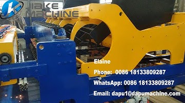 Full automatic welded wire mesh panel machine with mesh falling and sending machine